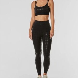 WORN ONCE Noli Shop Houndstooth High Waisted Leggings and Jolie Bra 2 piece set